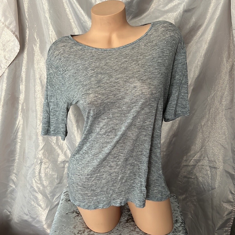 Wilfred tshirt grey heathered flowy oversized vintage rare silver cute y2k